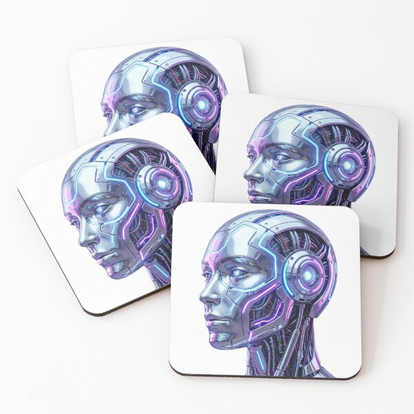 Item preview, Sci-Fi Robot Head | Chrome Sentinel designed and sold by Tee-Tribu.