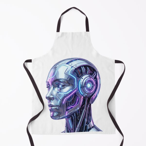 Item preview, Sci-Fi Robot Head | Chrome Sentinel designed and sold by Tee-Tribu.