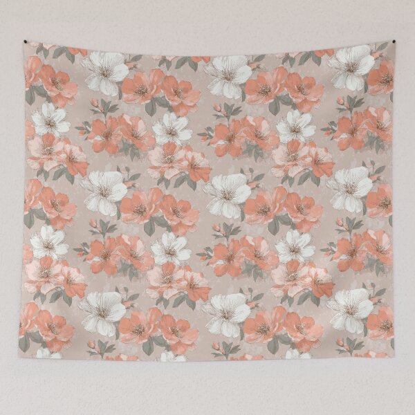 Item preview, Cute Gardenias Texture  - Birth Flower Pattern  - Housewarming Gifts designed and sold by RoyalStarsPatts.