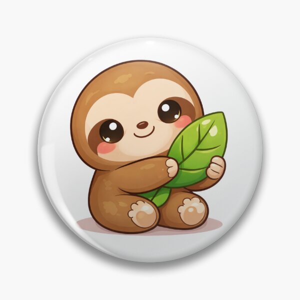 Item preview, Kawaii Sloth Cute Cartoon Animal Sticker for Kids & Animal Lovers designed and sold by RickE.