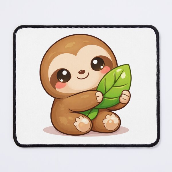 Item preview, Kawaii Sloth Cute Cartoon Animal Sticker for Kids & Animal Lovers designed and sold by RickE.