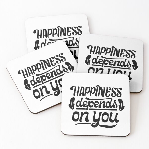 Item preview, Happiness Depends On You Inspirational Quote Design  designed and sold by FunSticky14.