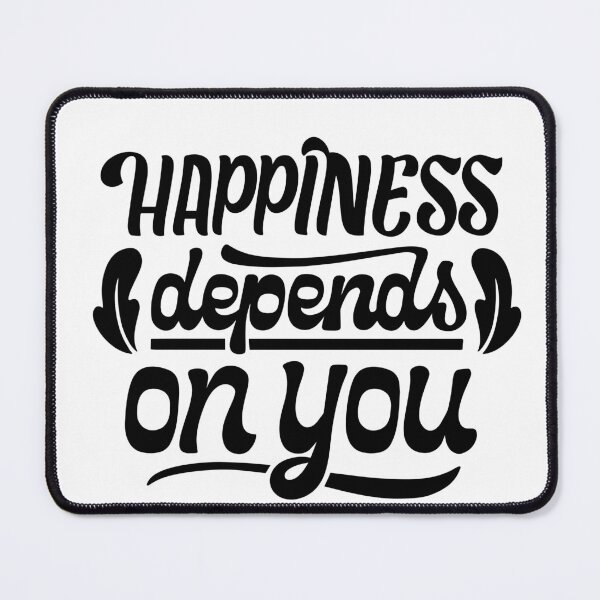 Item preview, Happiness Depends On You Inspirational Quote Design designed and sold by FunSticky14.