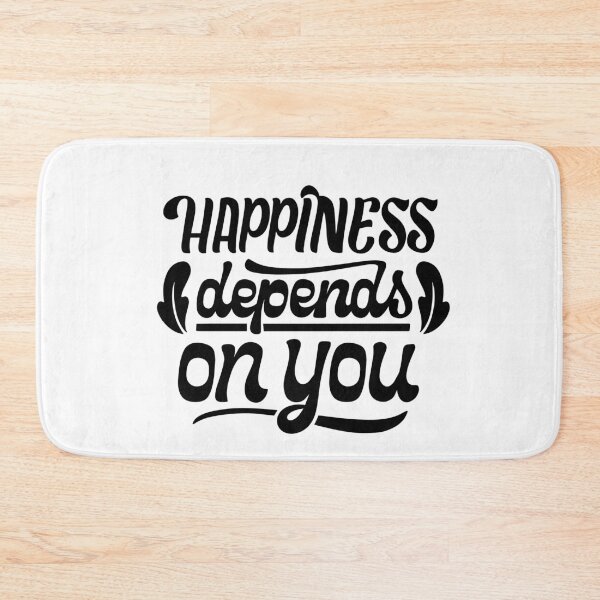 Item preview, Happiness Depends On You Inspirational Quote Design  designed and sold by FunSticky14.