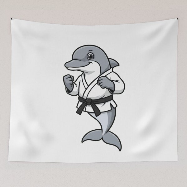Item preview, Karate Dolphin Martial Artist Black Belt Sensei designed and sold by k3rstman1.