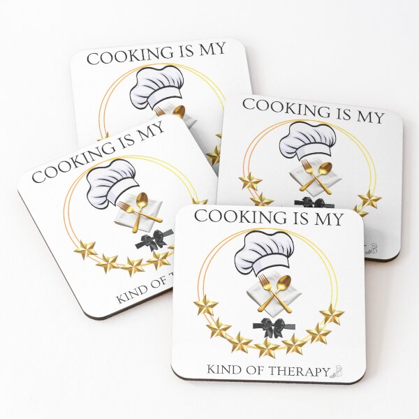 Item preview, Cooking is my kind of therapy, Chef life designed and sold by MMCollection99.