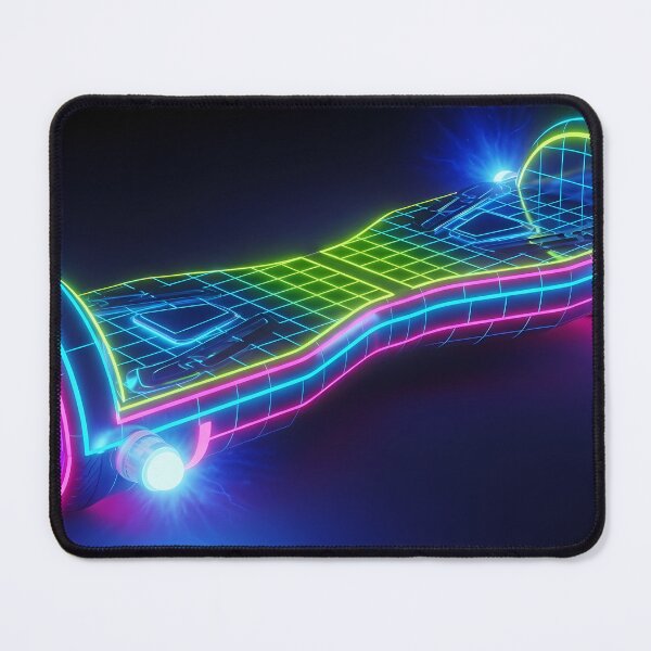 Item preview, Neon Grid Hoverboard - Cyberpunk Electric Ride Art designed and sold by powersunlight.
