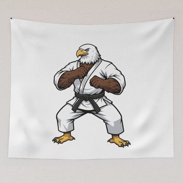 Item preview, Karate Eagle Martial Arts Black Belt Mascot designed and sold by k3rstman1.
