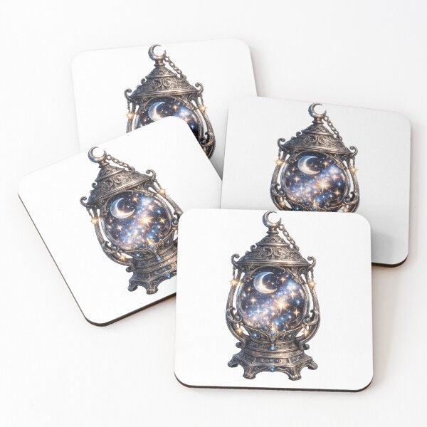 Item preview, Moonlit Lantern Relic with Trapped Stars  designed and sold by jgvisualarts.