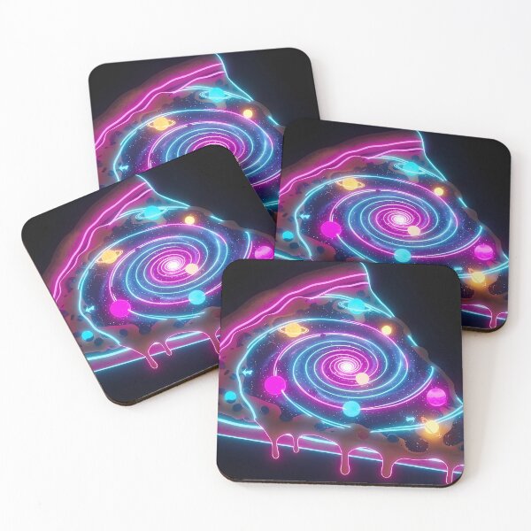 Item preview, Cosmic Pizza Slice - Galactic Cheese Spiral Space Art designed and sold by powersunlight.