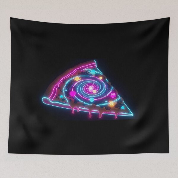 Item preview, Cosmic Pizza Slice - Galactic Cheese Spiral Space Art designed and sold by powersunlight.