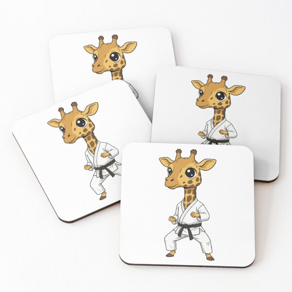 Artikelvorschau, Kampfkunst Chibi Giraffe Schwarzgurt Sensei entworfen und verkauft von k3rstman1.