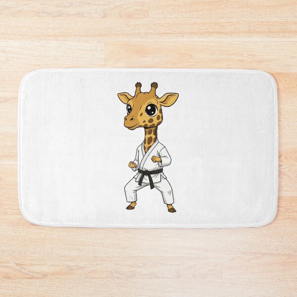 Item preview, Martial Arts Chibi Giraffe Black Belt Sensei designed and sold by k3rstman1.