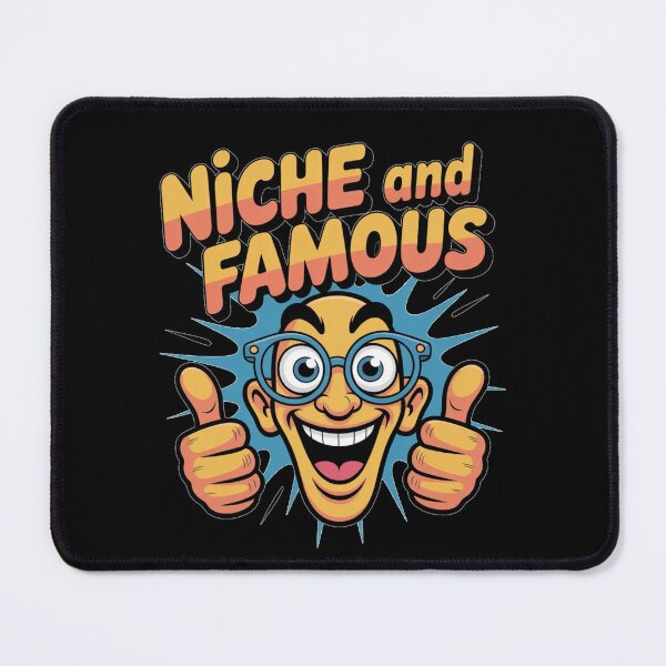 Item preview, Nice and Famous – Funny Niche Creator Meme Sticker for Entrepreneurs designed and sold by HubCreates.