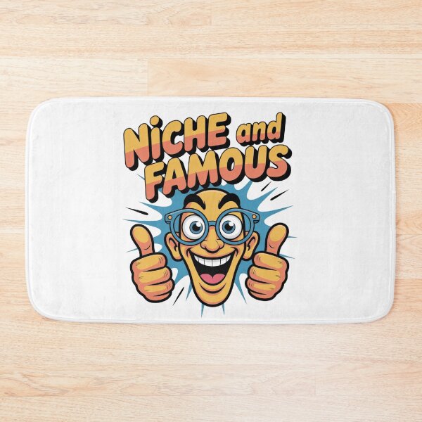 Item preview, Nice and Famous – Funny Niche Creator Meme Sticker for Entrepreneurs designed and sold by HubCreates.