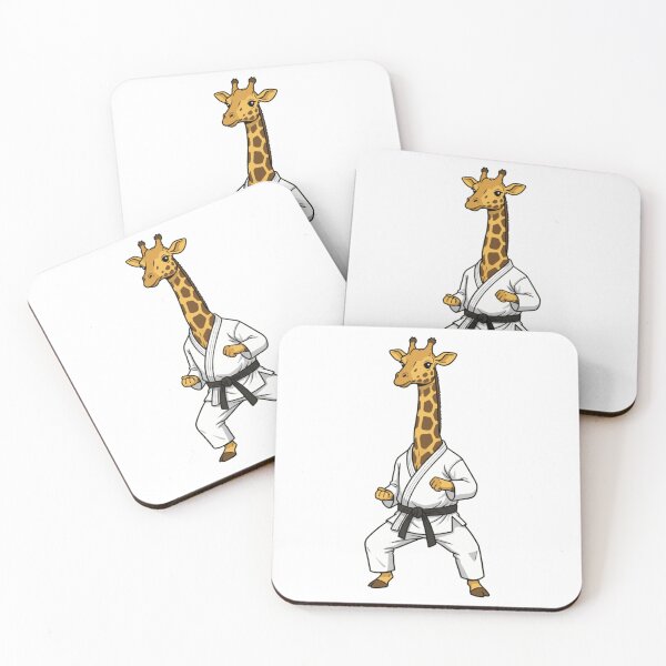 Item preview, Karate Giraffe Martial Artist Black Belt designed and sold by k3rstman1.