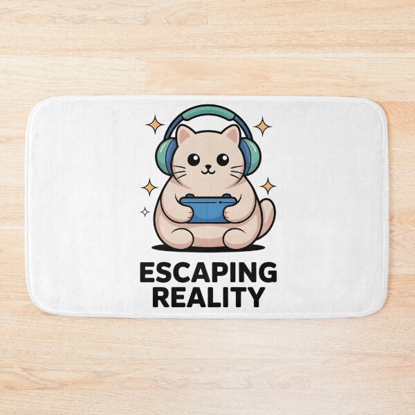 Item preview, Cute Cozy Gamer Cat Sticker Set - Escaping Reality Art designed and sold by Mr-wow.