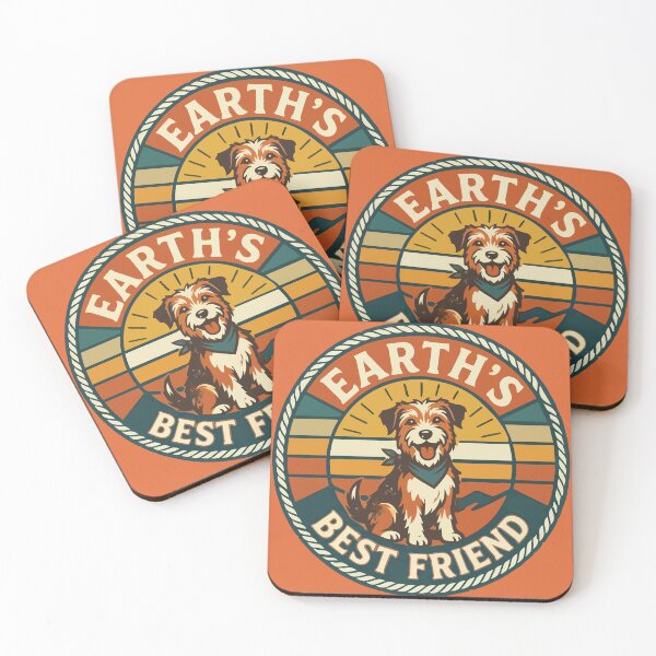 Item preview, Earth's Best Friend Vintage Dog Badge designed and sold by BestChoiceService.