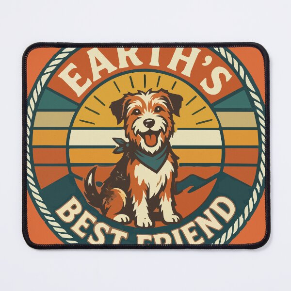 Item preview, Earth's Best Friend Vintage Dog Badge designed and sold by BestChoiceService.