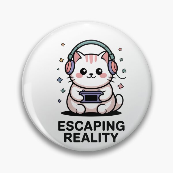 Item preview, Kawaii Cat With Headphones Gaming - Do Not Disturb Aesthetic designed and sold by Mr-wow.