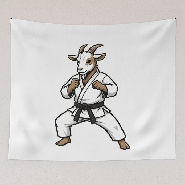 Item preview, Black Belt Karate Goat Martial Artist designed and sold by k3rstman1.