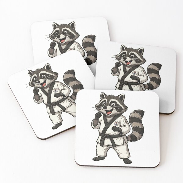 Item preview, Karate Raccoon Martial Arts Judo Black Belt designed and sold by k3rstman1.