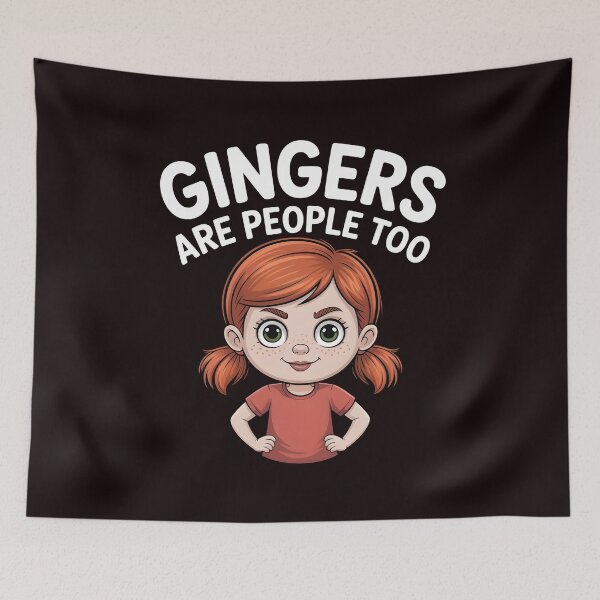 Item preview, Gingers Are People Too – Ginger Humor Redhead Joke Design designed and sold by Redgiant87x.