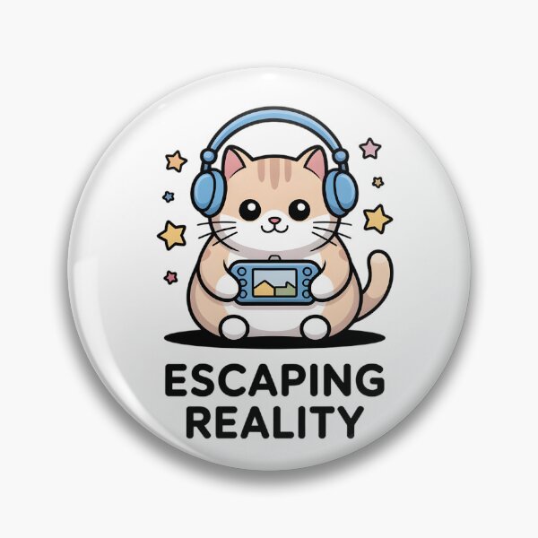 Item preview, Funny Escapism Cat Mental Health Comfort Decal designed and sold by Mr-wow.