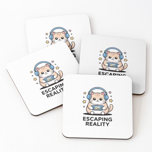 Item preview, Funny Escapism Cat Mental Health Comfort Decal designed and sold by Mr-wow.