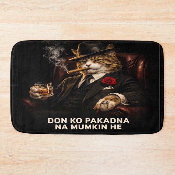 Item preview, Mafia Cat Don T-Shirt – Don Ko Pakadna Na Mumkin He Funny Gangster Cat Design designed and sold by ArtoryNest.