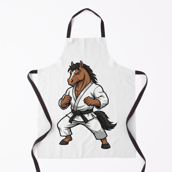 Item preview, Karate Horse Martial Artist Black Belt Mascot designed and sold by k3rstman1.
