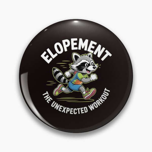 Item preview, Elopement The Unexpected Workout – Funny Autism Awareness Otter Raccoon Design designed and sold by Redgiant87x.