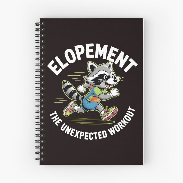Item preview, Elopement The Unexpected Workout – Funny Autism Awareness Otter Raccoon Design designed and sold by Redgiant87x.