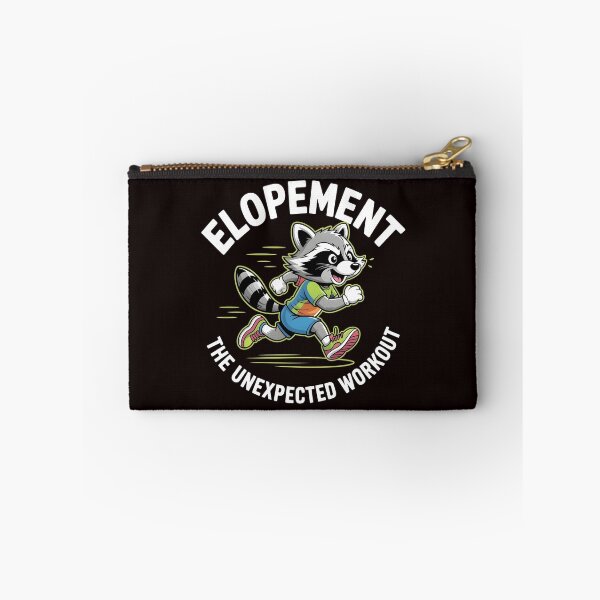 Item preview, Elopement The Unexpected Workout – Funny Autism Awareness Otter Raccoon Design designed and sold by Redgiant87x.