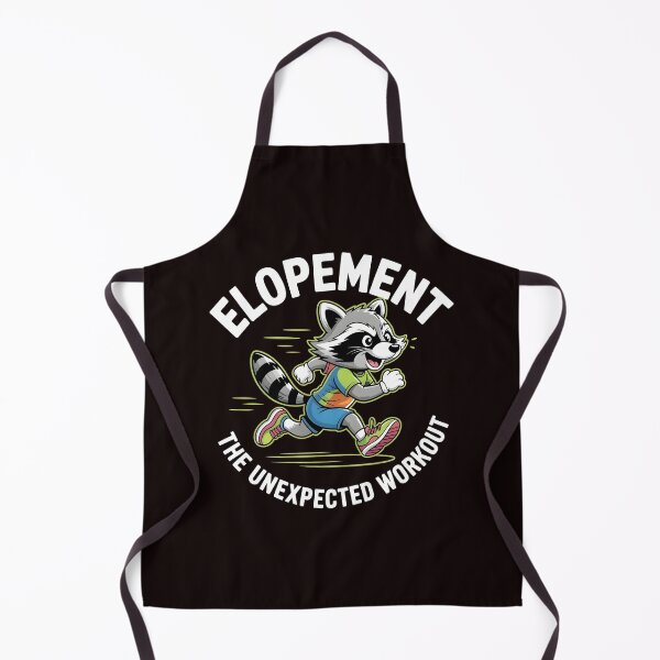 Item preview, Elopement The Unexpected Workout – Funny Autism Awareness Otter Raccoon Design designed and sold by Redgiant87x.