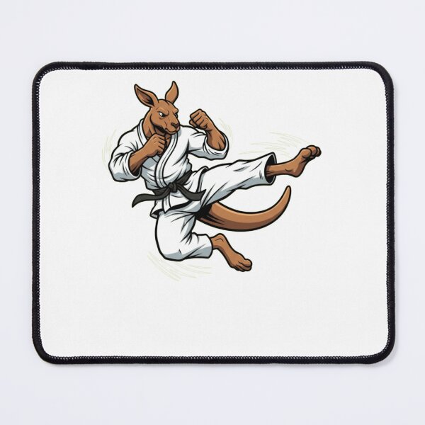 Item preview, Karate Kangaroo Martial Artist Black Belt Kick designed and sold by k3rstman1.