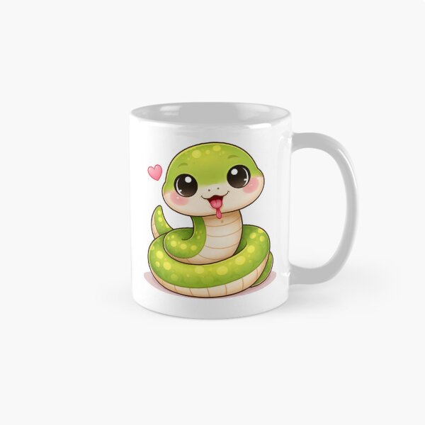 Item preview, Kawaii Snake Cute Cartoon Animal Sticker for Kids & Reptile Lovers designed and sold by RickE.