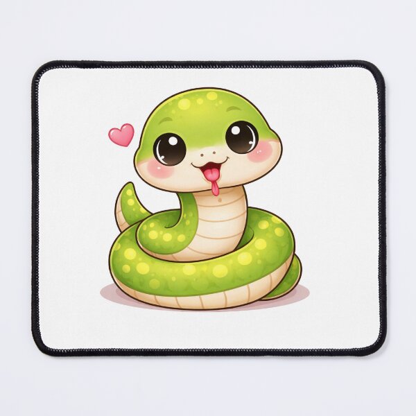 Item preview, Kawaii Snake Cute Cartoon Animal Sticker for Kids & Reptile Lovers designed and sold by RickE.