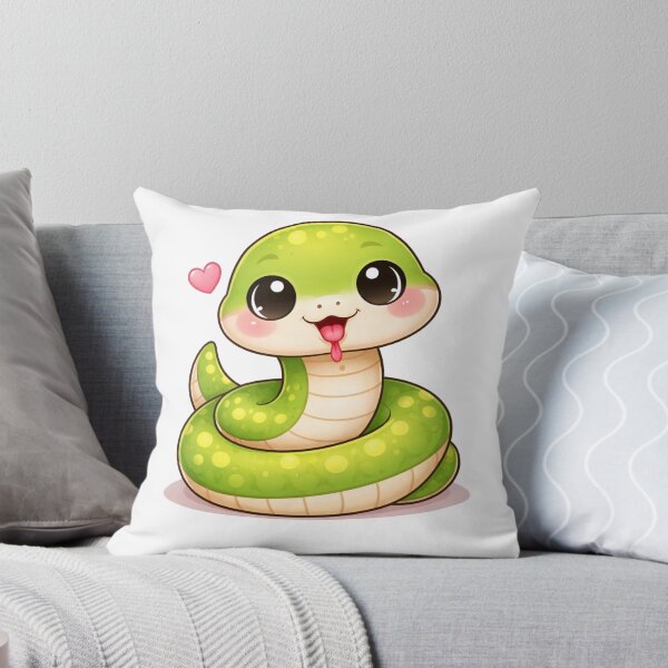 Item preview, Kawaii Snake Cute Cartoon Animal Sticker for Kids & Reptile Lovers designed and sold by RickE.