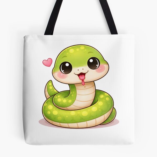 Item preview, Kawaii Snake Cute Cartoon Animal Sticker for Kids & Reptile Lovers designed and sold by RickE.