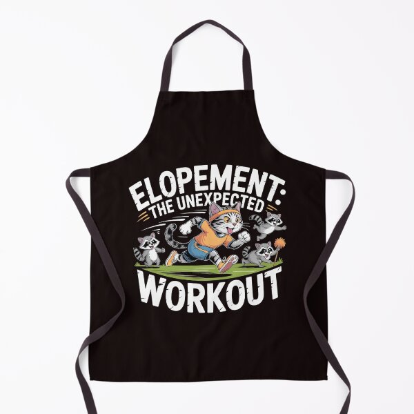 Item preview, Elopement The Unexpected Workout – Funny Autism Awareness Raccoon Otter designed and sold by Redgiant87x.