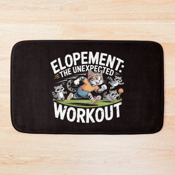 Item preview, Elopement The Unexpected Workout – Funny Autism Awareness Raccoon Otter designed and sold by Redgiant87x.