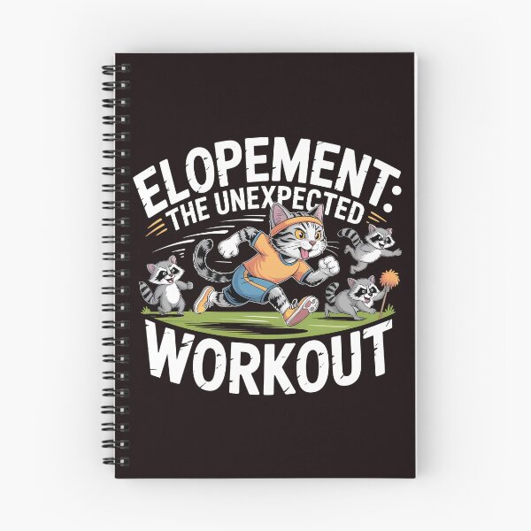 Item preview, Elopement The Unexpected Workout – Funny Autism Awareness Raccoon Otter designed and sold by Redgiant87x.