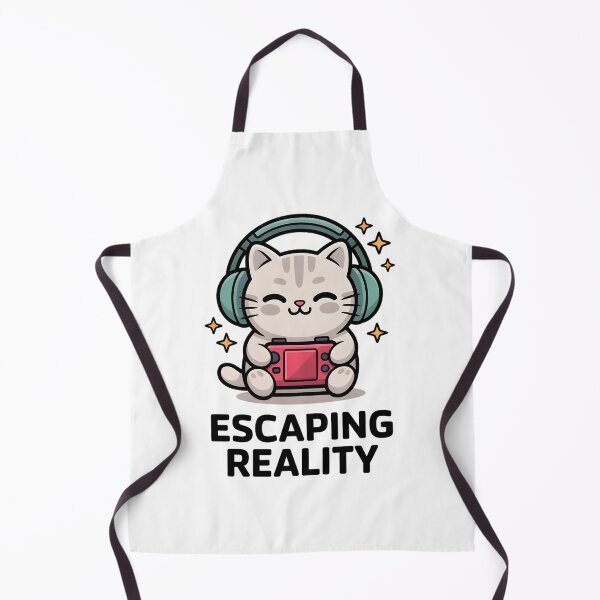 Item preview, Cozy Gamer Cat Escaping Reality Simple Flat Vector Art designed and sold by Mr-wow.