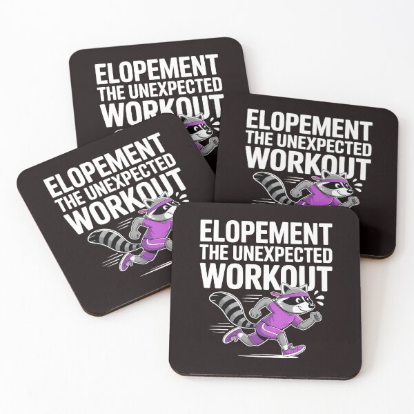 Item preview, Elopement The Unexpected Workout – Otter Raccoon Funny Autism Awareness designed and sold by Redgiant87x.