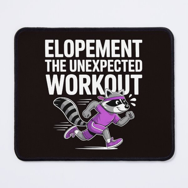Item preview, Elopement The Unexpected Workout – Otter Raccoon Funny Autism Awareness designed and sold by Redgiant87x.