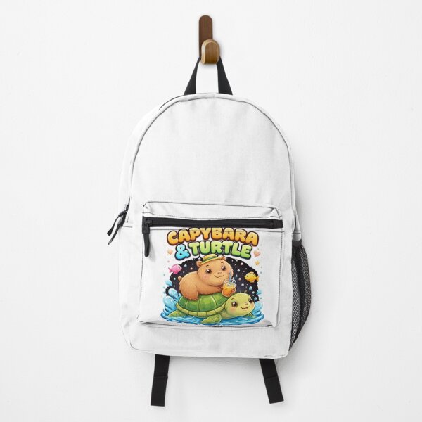 Item preview, Cute Capybara Riding Turtle – Kawaii Animal Aesthetic Funny Design designed and sold by Wear Sculpt.