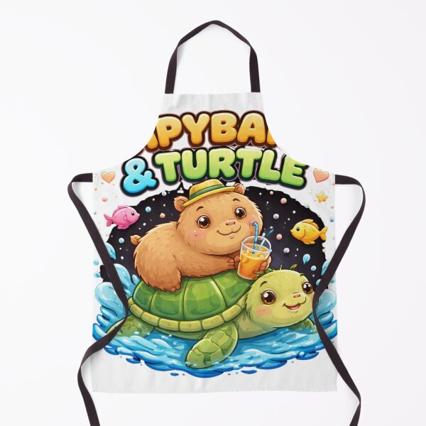 Item preview, Cute Capybara Riding Turtle – Kawaii Animal Aesthetic Funny Design designed and sold by Wear Sculpt.
