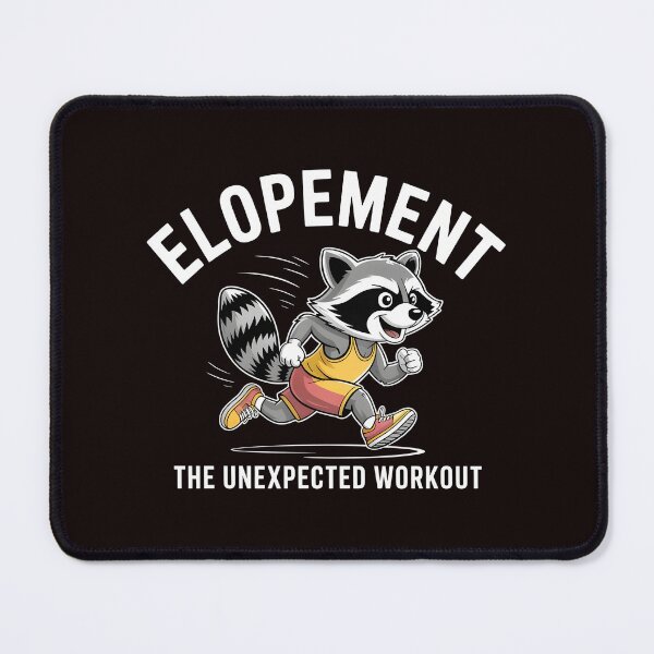 Item preview, Elopement The Unexpected Workout – Raccoon Otter Autism Awareness Humor designed and sold by Redgiant87x.
