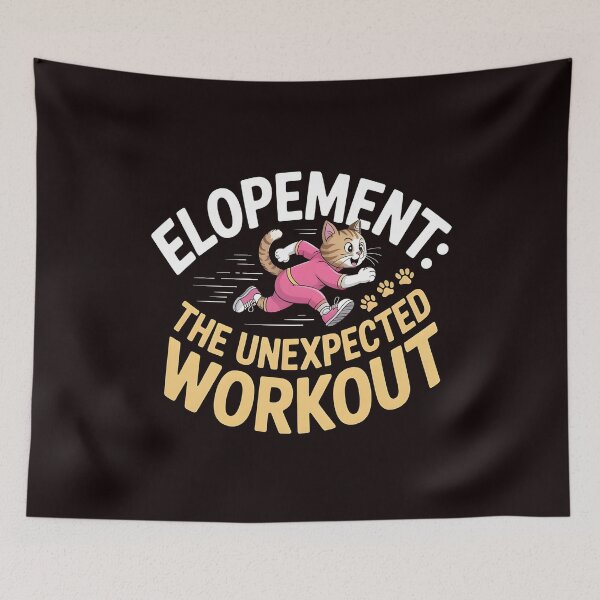 Item preview, Elopement The Unexpected Workout – Funny Autism Awareness Cute Animals designed and sold by Redgiant87x.